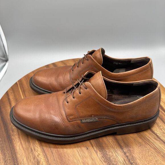 Mephisto Oxfords Mens Size 11.5 Brown Leather Lace Up Dress Shoes Derby Comfort main image 6